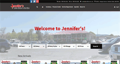 Desktop Screenshot of jennifersautosales.com