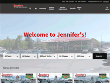 Tablet Screenshot of jennifersautosales.com